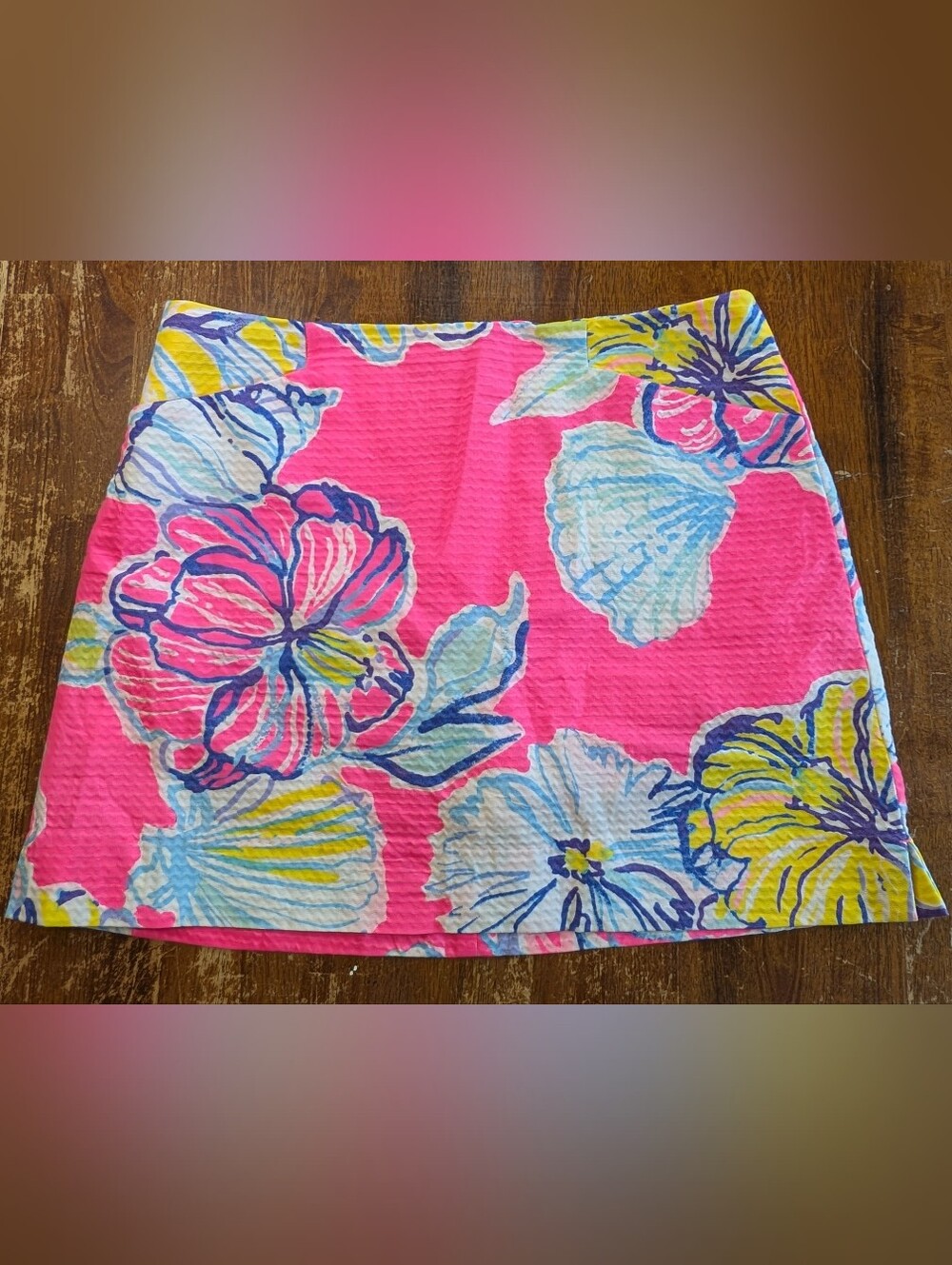 Lilly Pulitzer Marigold Skort Womens Size 6 Pink Cotton Resortwear Summer Casual